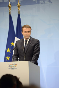 G20 Pressekonferenz von Emmanuel Macron in Hamburg