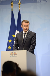 G20 Pressekonferenz von Emmanuel Macron in Hamburg