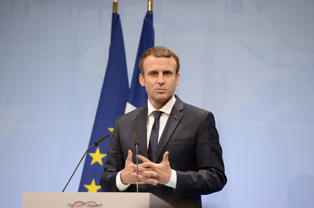 G20 Pressekonferenz von Emmanuel Macron in Hamburg