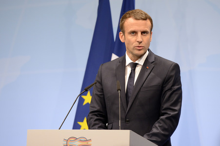 G20 Pressekonferenz von Emmanuel Macron in Hamburg