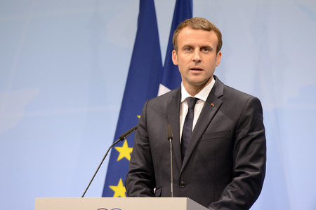 G20 Pressekonferenz von Emmanuel Macron in Hamburg