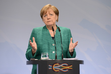 G20 Pressekonferenz von Angela Merkel in Hamburg