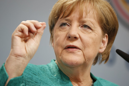 G20 Pressekonferenz von Angela Merkel in Hamburg