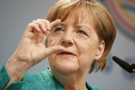 G20 Pressekonferenz von Angela Merkel in Hamburg