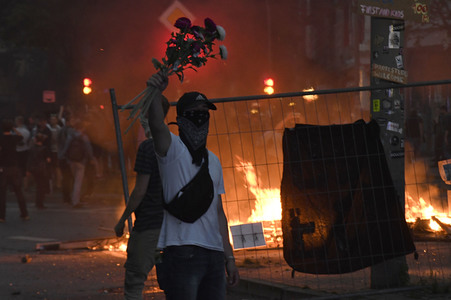 G20 Demonstration und Ausschreitungen im Schanzenviertel in Hamburg