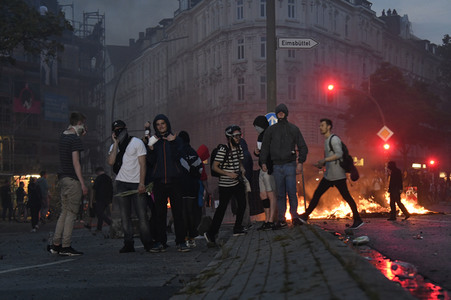 G20 Demonstration und Ausschreitungen im Schanzenviertel in Hamburg