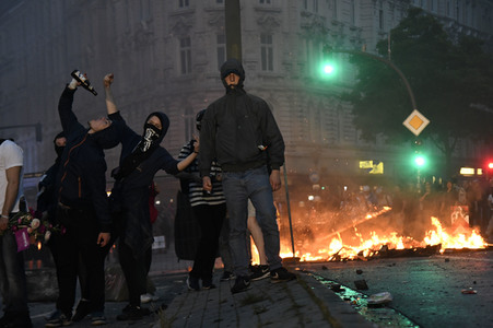 G20 Demonstration und Ausschreitungen im Schanzenviertel in Hamburg
