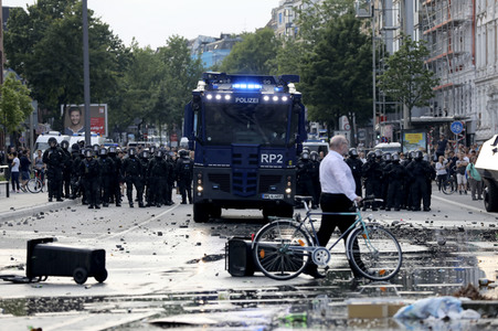 G20 Demonstration und Ausschreitungen im Schanzenviertel in Hamburg