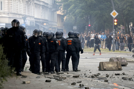 G20 Demonstration und Ausschreitungen im Schanzenviertel in Hamburg