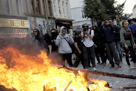G20 Demonstration und Ausschreitungen im Schanzenviertel in Hamburg