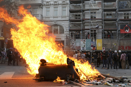 G20 Demonstration und Ausschreitungen im Schanzenviertel in Hamburg
