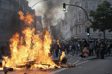G20 Demonstration und Ausschreitungen im Schanzenviertel in Hamburg