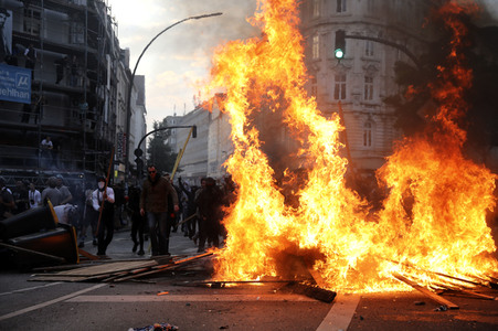 G20 Demonstration und Ausschreitungen im Schanzenviertel in Hamburg