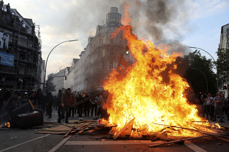 G20 Demonstration und Ausschreitungen im Schanzenviertel in Hamburg