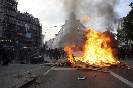 G20 Demonstration und Ausschreitungen im Schanzenviertel in Hamburg