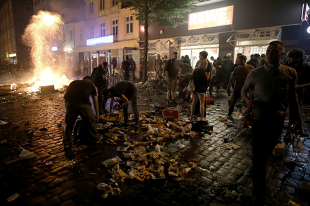 G20 Demonstration und Ausschreitungen im Schanzenviertel in Hamburg
