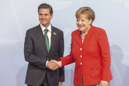 Begrüßung der G20-Gipfel Teilnehmer in Hamburg