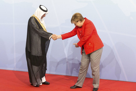 Begrüßung der G20-Gipfel Teilnehmer in Hamburg