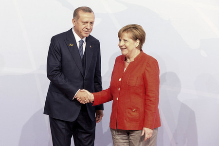 Begrüßung der G20-Gipfel Teilnehmer in Hamburg