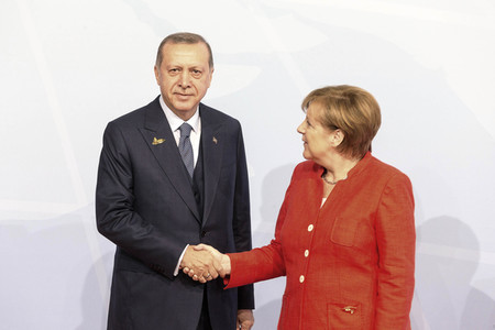 Begrüßung der G20-Gipfel Teilnehmer in Hamburg