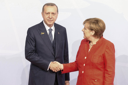 Begrüßung der G20-Gipfel Teilnehmer in Hamburg