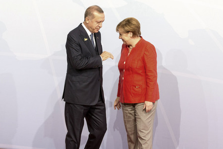 Begrüßung der G20-Gipfel Teilnehmer in Hamburg