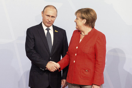 Begrüßung der G20-Gipfel Teilnehmer in Hamburg