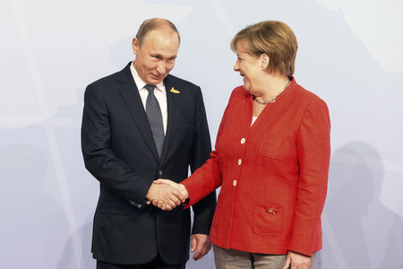 Begrüßung der G20-Gipfel Teilnehmer in Hamburg