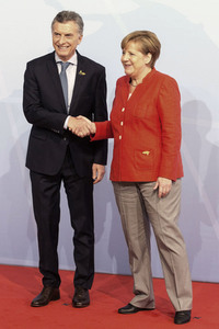 Begrüßung der G20-Gipfel Teilnehmer in Hamburg