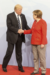 Begrüßung der G20-Gipfel Teilnehmer in Hamburg
