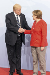 Begrüßung der G20-Gipfel Teilnehmer in Hamburg
