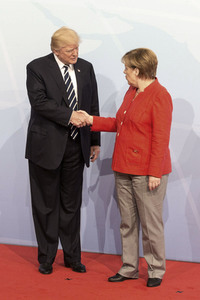 Begrüßung der G20-Gipfel Teilnehmer in Hamburg