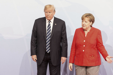 Begrüßung der G20-Gipfel Teilnehmer in Hamburg