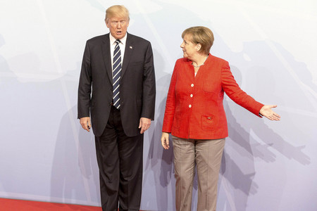 Begrüßung der G20-Gipfel Teilnehmer in Hamburg