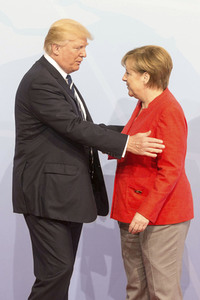 Begrüßung der G20-Gipfel Teilnehmer in Hamburg