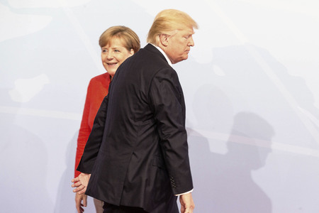 Begrüßung der G20-Gipfel Teilnehmer in Hamburg