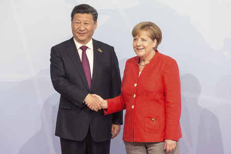 Begrüßung der G20-Gipfel Teilnehmer in Hamburg