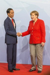 Begrüßung der G20-Gipfel Teilnehmer in Hamburg