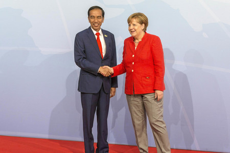 Begrüßung der G20-Gipfel Teilnehmer in Hamburg