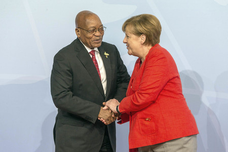 Begrüßung der G20-Gipfel Teilnehmer in Hamburg