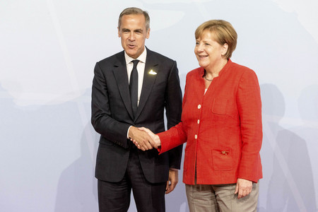 Begrüßung der G20-Gipfel Teilnehmer in Hamburg