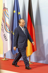 Begrüßung der G20-Gipfel Teilnehmer in Hamburg