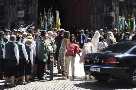 Kirchliche Trauung von Welfenprinz Ernst August und Ehefrau Ekaterina in Hannover