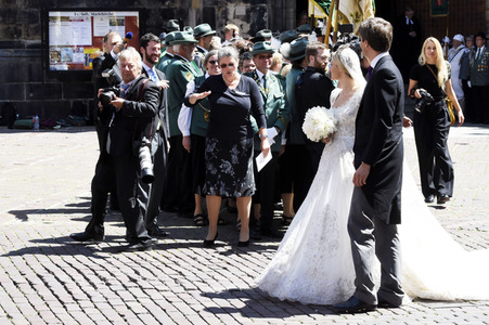 Kirchliche Trauung von Welfenprinz Ernst August und Ehefrau Ekaterina in Hannover