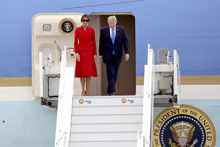 Ankunft von US-Präsident Trump in Paris