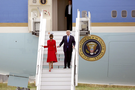 Ankunft von US-Präsident Trump in Paris