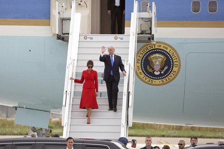 Ankunft von US-Präsident Trump in Paris