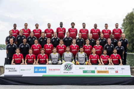 Hannover 96 Kader der-Präsentation in Hannover