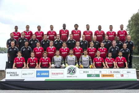 Hannover 96 Kader der-Präsentation in Hannover