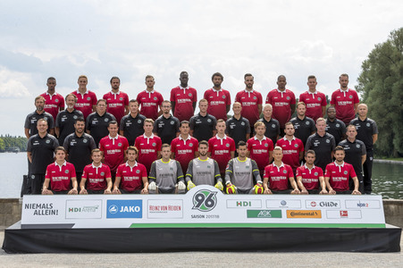 Hannover 96 Kader der-Präsentation in Hannover